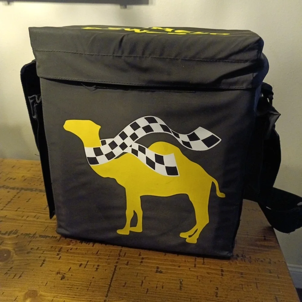 Vintage 90s Joe Camel Powered Smokin' Joe's Racing Backpack Cooler Sports Caddy